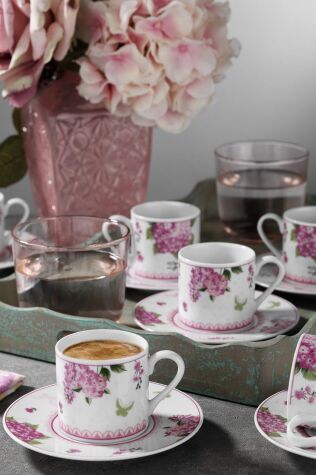 Kütahya Porselen Rüya 12 Parça 6 Kişilik Kahve Fincan Takımı 9746 - Kütahya Porselen