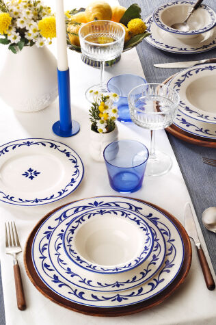 Kütahya Porselen Safir 24 Parça 6 Kişilik Yemek Takımı - Kütahya Porselen