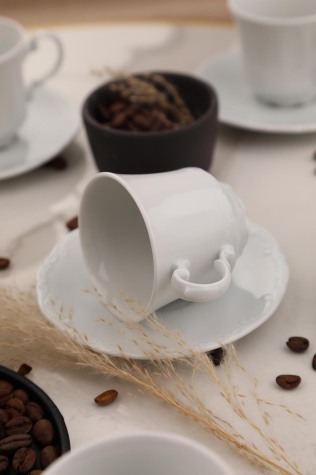 Kütahya Porselen Sanmarco 12 Parça 6 Kişilik Kahve Fincan Takımı - Kütahya Porselen