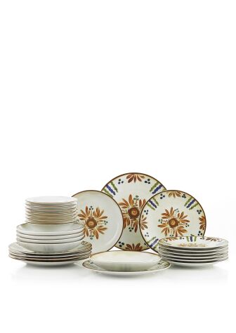 Kütahya Porselen Sepia 24 Parça 6 Kişilik Yemek Takımı - Kütahya Porselen