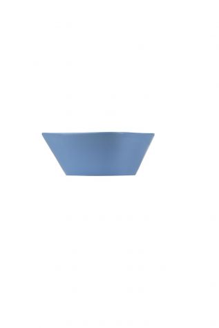 Kütahya Porselen Skallop 2'li 23 cm Büyük Kase Seti Mavi - Thumbnail (1)