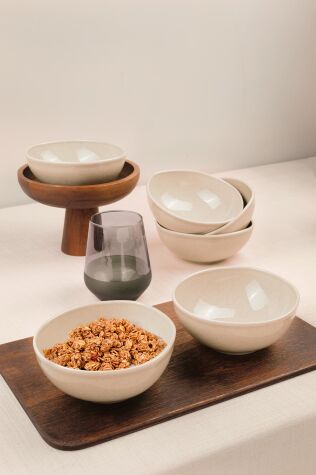 Kütahya Porselen Soho 6 Parça 15 Cm Kase Seti Tarcın - Kütahya Porselen