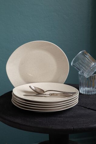 Kütahya Porselen Soho 6 Parça 30 Cm Servis Takımı Tarçın - Kütahya Porselen