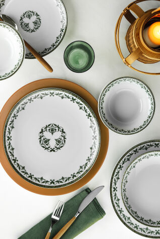 Kütahya Porselen Sükûn 24 Parça 6 Kişilik Yemek Takımı - Kütahya Porselen