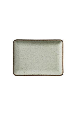 Kütahya Porselen Tan 23X17 Cm Düz Tabak Pearl Yeşil P03 - Kütahya Porselen