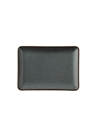 Kütahya Porselen Tan 27X20 Cm Düz Tabak Pearl Mavi P01 - Kütahya Porselen