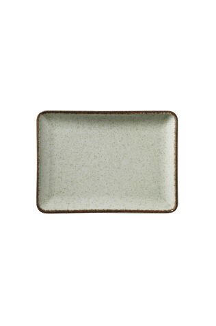 Kütahya Porselen Tan 27X20 Cm Düz Tabak Pearl Yeşil P03 - Kütahya Porselen