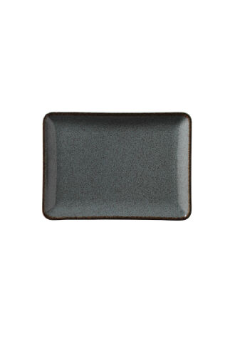 Kütahya Porselen Tan 30X22 Cm Düz Tabak Pearl Mavi P01 - Kütahya Porselen