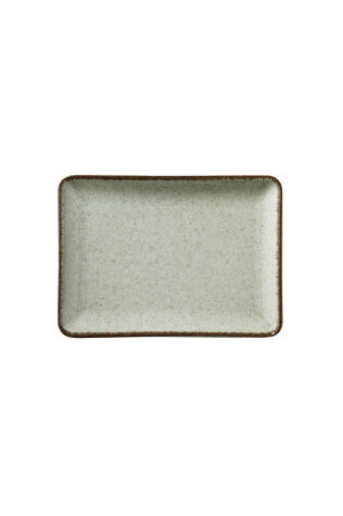 Kütahya Porselen Tan 30X22 Cm Düz Tabak Pearl Yeşil P03 - Kütahya Porselen