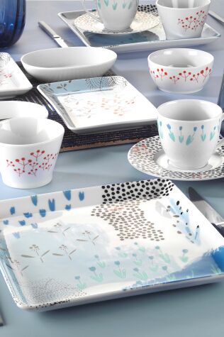 Kütahya Porselen Tan 32 Parça 6 Kişilik Kahvaltı Takımı 12076 - Kütahya Porselen