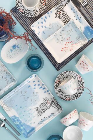 Kütahya Porselen Tan 32 Parça 6 Kişilik Kahvaltı Takımı 12076 - Kütahya Porselen