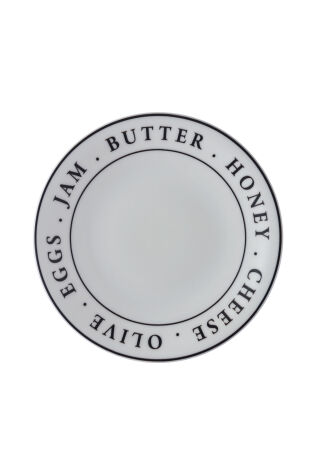 Kütahya Porselen Teos 4 Parça 21 Cm Servis Tabağı - Kütahya Porselen