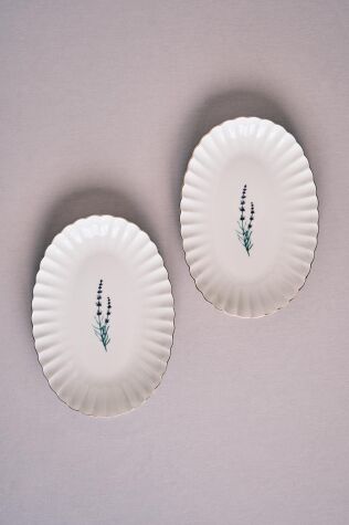 Kütahya Porselen Tiny Miny 2 Parça 28 Cm Kayık Tabak - Kütahya Porselen