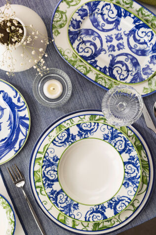 Kütahya Porselen Verde Azul 26 Parça 6 Kişilik Yemek Takımı - Kütahya Porselen