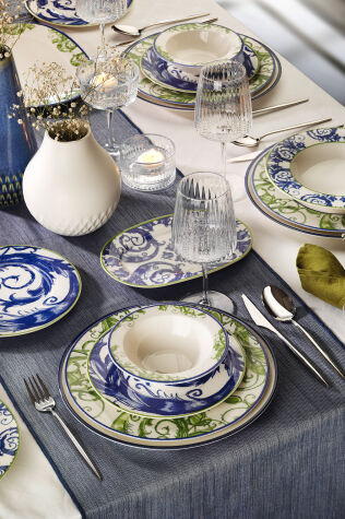 Kütahya Porselen Verde Azul 26 Parça 6 Kişilik Yemek Takımı - Kütahya Porselen