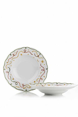 Kütahya Porselen Voluta 2 Parça 27 Cm Spagetti Tabağı - Kütahya Porselen