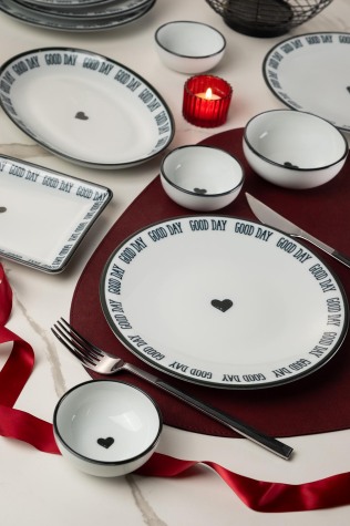 Kütahya Porselen Zeugma 14 Parça 6 Kişilik Kahvaltı Takımı Good Day - Kütahya Porselen