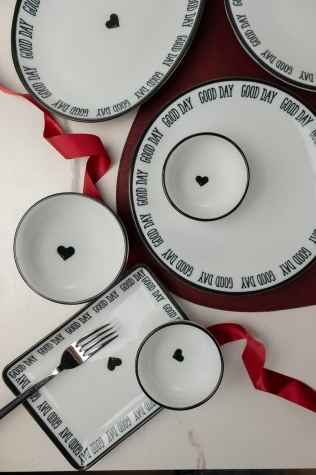 Kütahya Porselen Zeugma 14 Parça 6 Kişilik Kahvaltı Takımı Good Day - Kütahya Porselen