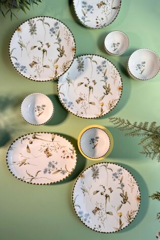 Kütahya Porselen Zeugma 14 Parça 6 Kişilik Kahvaltı Takımı 880785 - Kütahya Porselen