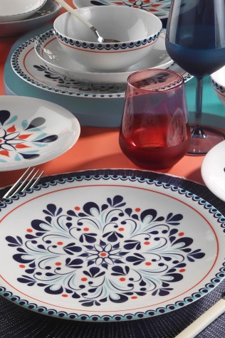 Kütahya Porselen Zeugma 24 Parça 6 Kişilik Yemek Takımı 12190 - Kütahya Porselen