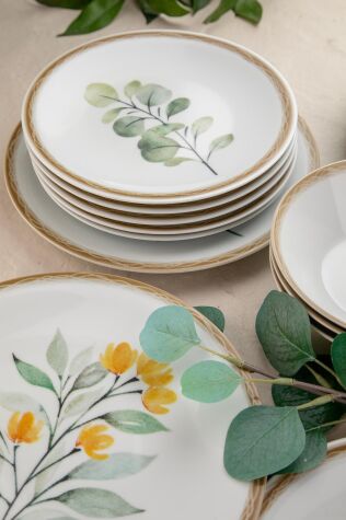 Kütahya Porselen Zeugma 24 Parça 6 Kişilik Yemek Takımı 885697 - Kütahya Porselen