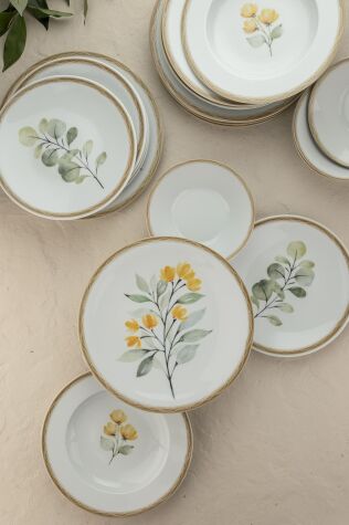 Kütahya Porselen Zeugma 24 Parça 6 Kişilik Yemek Takımı 885697 - Kütahya Porselen