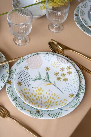 Kütahya Porselen Zeugma 24 Parça 6 Kişilik Yemek Takımı 885700 - Kütahya Porselen