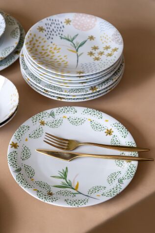 Kütahya Porselen Zeugma 24 Parça 6 Kişilik Yemek Takımı 885700 - Kütahya Porselen