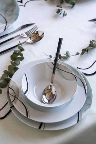 Kütahya Porselen Zeugma 24 Parça 6 Kişilik Yemek Takımı 885701 - Kütahya Porselen