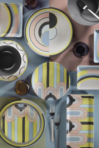 Kütahya Porselen - Kütahya Porselen Zeugma 25 Parça Yemek Setı Art Deco 10876