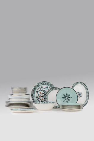 Kütahya Porselen Zeugma Selçuklu 27 Parça 6 Kişilik Yemek Takımı - Kütahya Porselen