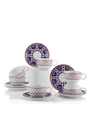 Kütahya Porselen Selçuklu 12 Parça 6 kişilik Çay Takımı - Kütahya Porselen