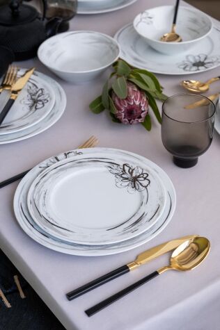 Kütahya Porselen Leonberg 24 Parça 6 Kişilik Yemek Takımı 885689 - Kütahya Porselen