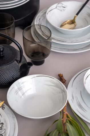 Kütahya Porselen Leonberg 24 Parça 6 Kişilik Yemek Takımı 885689 - Kütahya Porselen