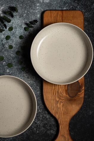 Kütahya Porselen Moderna 2'li 20 Cm Kase Krem - Kütahya Porselen