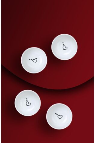 Kütahya Porselen Pretty 4 parça 8 cm Kase Seti - Kütahya Porselen