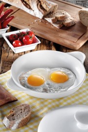 Porflame Porselen 25 cm Kapaklı Tava - Kütahya Porselen